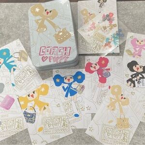 Coach 🌷Poppy Chan NoteCards Complete set NIP